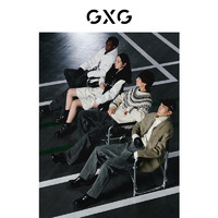 GXG 男装商场同款极简时尚短大衣22年冬季