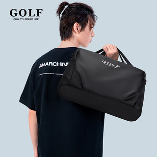 高尔夫（GOLF）运动包男士干湿分离手提包旅行包短途出差包大容量收纳包 款式1-黑色
