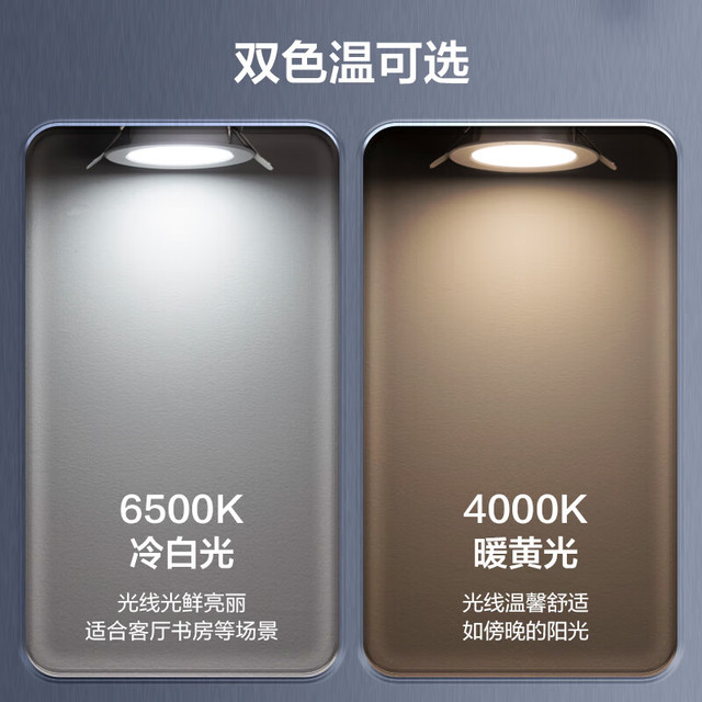 Panasonic 松下led全铝筒灯超薄客厅吊顶过道嵌入式孔灯6.5W白色4000K