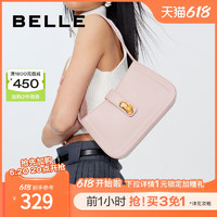 BeLLE 百丽 包包女腋下包高级感通勤粉色小包手提包单肩包X6671BX3