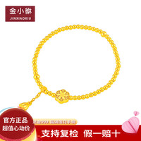 金小貅 黄金手链女足金999福满莲花手串六相花转运珠古法传承婚庆物 1.2g,六相花转运珠