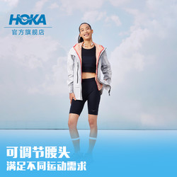 HOKA ONE ONE 新款女士夏季6英寸紧身裤跑步运动高弹透气黑色