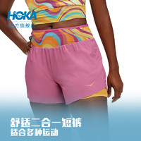 HOKA ONE ONE 新款女士夏季越野短裤跑步舒适干爽透气轻量轻弹