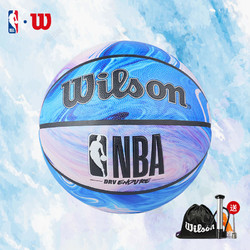 Wilson 威尔胜 官方NBA联名扎染7号PU标准室内外通用实战训练篮球