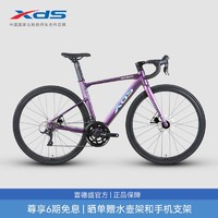 XDS 喜德盛 公路自行车2024款桶轴版AD300线拉油碟18速破风车架健身