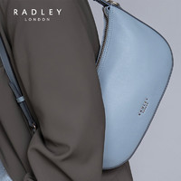 【明星同款】Radley英国奢品baby蓝牛皮腋下包新月包约会纪念