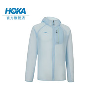 HOKA ONE ONE 男士超轻跑步夹克Skyflow Jacket轻便舒适透气易收纳 冰水蓝（尺码偏大） S