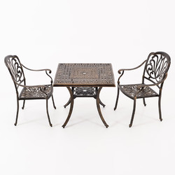 野人谷 户外铸铝桌椅休闲阳台花园露台桌椅铸铝椅子室外庭院桌椅组合