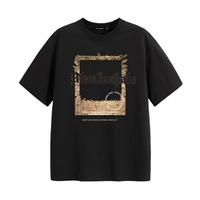 HLA JEANS 黑鲸 海澜之家旗下潮牌美式圆领短袖男夏季设计感T恤纯棉质感上衣