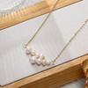 双层淡水珍珠项链小众饰品巴洛克锁骨链 气质简约 340