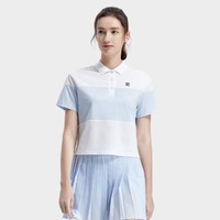 FILA 斐乐 女子网球系列宽松运动针织短袖POLO衫