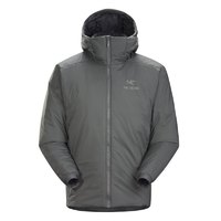 ARC'TERYX 始祖鸟 男士 ATOM AR HOODY 冬季保暖轻便防风防水 连帽棉衣 户外保暖棉衣男 M 深灰色Microchip