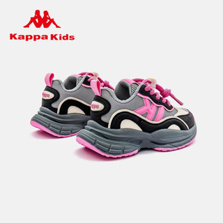 KAPPA KIDS鞋运动鞋女童轻便老爹鞋=KAZB2340016 米蓝 33