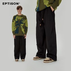 EPTISON 衣品天成 直筒裤2023秋季新品潮牌宽松美式街头休闲裤男复古阔腿裤