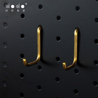 洞洞加 dodo+纯铜挂钩 洞洞板配件挂钩 装饰挂钩