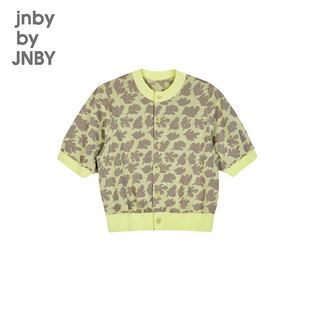 jnby by JNBY江南布衣童装短款开襟针织衫男女童24夏1O4313390 786/嫩黄 150cm