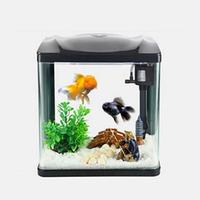 SUNSUN 森森 HR生态桌面金鱼缸鱼缸水族箱玻璃迷你小型客厅可免换水家用缸