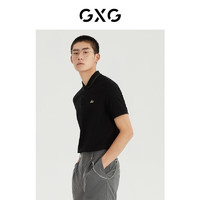 GXG奥莱 多色多款休闲时尚POLO合集 黑色通勤POLO衫-GD1240527C 190/XXXL