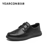 YEARCON 意尔康 男鞋2023新款低帮真皮商务休闲皮鞋男士单鞋英伦风男式