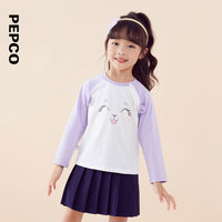 88VIP：PEPCO 小猪班纳 童装装儿童圆领上衣小童女童长袖T恤宝宝休闲