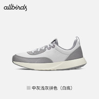 allbirds Courier春上新复古阿甘跑鞋透气厚底运动休闲鞋拼接 中灰浅灰拼色（白底） 41 男码