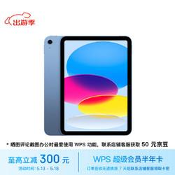 Apple 苹果 iPad(第 10 代)10.9英寸平板电脑 2022年款(256GB WLAN版/MPQ93CH/A)蓝色