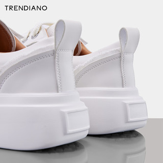 TRENDIANO时尚厚底帆布鞋2024年夏季新款潮鞋百搭潮流低帮滑板鞋