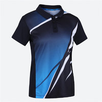 迪卡侬（DECATHLON）女式乒乓球运动Polo衫短袖羽毛球服藏蓝色XL-4836886