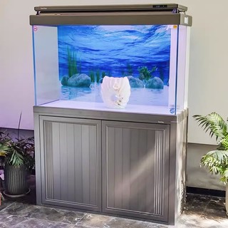 鱼缸底过滤水族箱客厅大型家用落地玻璃生态鱼缸