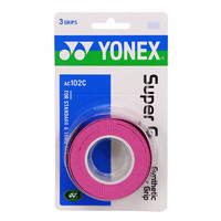YONEX 尤尼克斯 羽毛球手胶运动吸汗带握把胶AC-102C-026粉色三条装