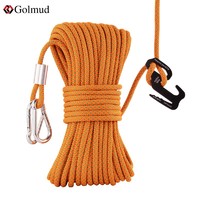Golmud 晾衣绳室外加粗晒衣绳子神器防滑凉衣绳拉紧扣户外晒被子绳RL165 10米