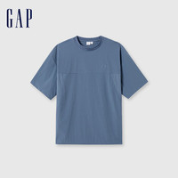 Gap 盖璞 男女款吸湿速干拼接抽绳短袖T恤 465071