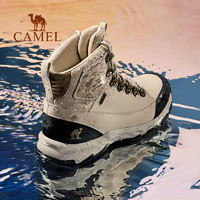 88VIP：CAMEL 骆驼 登山鞋男防水防滑耐磨新款牛皮高帮运动户外鞋爬山专业徒步鞋
