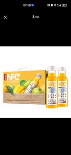 pepsi 百事 农夫山泉 NFC果汁饮料 100%NFC芒果混合汁300ml*10瓶 礼盒
