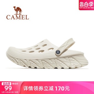 CAMEL 骆驼 男鞋洞洞鞋夏季厚底防滑外穿户外凉鞋包头沙滩鞋涉水拖鞋男士