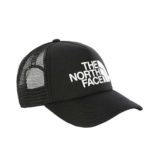 The North Face北面美版TNF LOGO TRUCKER棒球帽运动帽户外透气休闲防晒 KY4-黑/白 One size