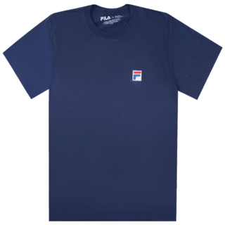男女同款短袖T恤 套头圆领上衣小标志式日常休闲 海军蓝色MN81A003-NAVY-S