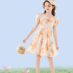 Duo Miao Wu 多妙屋 女童连衣裙夏季纯棉儿童裙子2024新款中大童洋气薄款公主裙