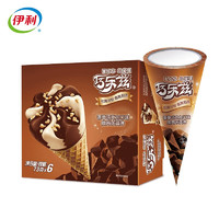 伊利 巧乐兹 香草巧克力口味 脆皮甜筒冰淇淋 73g*6支/盒