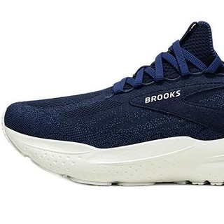 BROOKS 布鲁克斯 Glycerin 甘油 21 缓震贴合厚底男子跑鞋 1104211D008 深海蓝/蓝图蓝/玛瑙灰 38.5