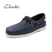 限尺码：Clarks 其乐 [VIP会员]Clarks 其乐 Durleigh Sail男鞋舒适休闲男系带低帮男休闲鞋 库存41、42码