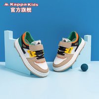 Kappa 卡帕 Kids卡帕网面小白鞋2024夏季新款儿童透气运动休闲板鞋子