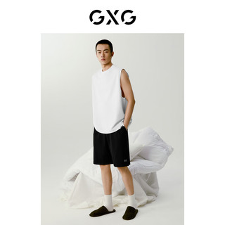 GXG男士背心夏季运动休闲可外穿坎肩上衣男2024夏季 本白色 190/XXXL