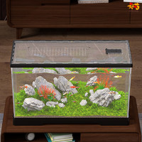 最萌 鱼缸客厅小型2024新款超白金鱼斗鱼缸亚克力桌面生态水族箱乌龟缸