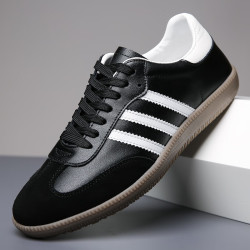 老人头laorentou2006温州高品质真皮运动休闲鞋韩版小白鞋