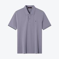 SEVEN 柒牌 男士短袖polo衫夏季弹力透气纯色T恤
