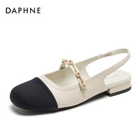 DAPHNE 达芙妮 法式包头凉鞋女2024新款夏季鞋子气质玛丽珍女鞋小香风单鞋