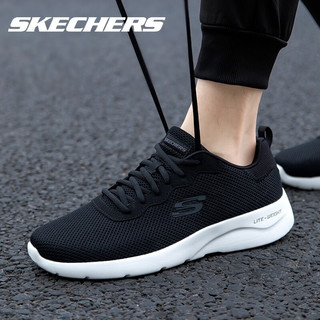斯凯奇（Skechers）男鞋运动鞋网面透气休闲鞋户外轻便缓冲跑步鞋 黑色-362 41