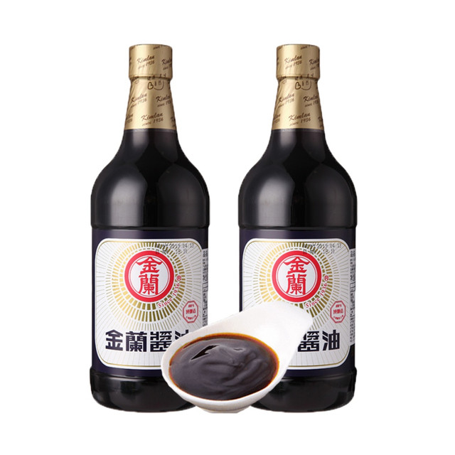88VIP：KIMLAN 金兰 中国台湾金兰酱油1L*2瓶烧菜炒菜凉拌菜红烧炖肉酿造生抽调味品