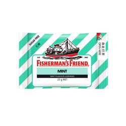 FISHERMAN'S FRIEND 渔夫之宝无糖薄荷味润喉糖25g约21粒缓解滋润喉咙清新口气糖果